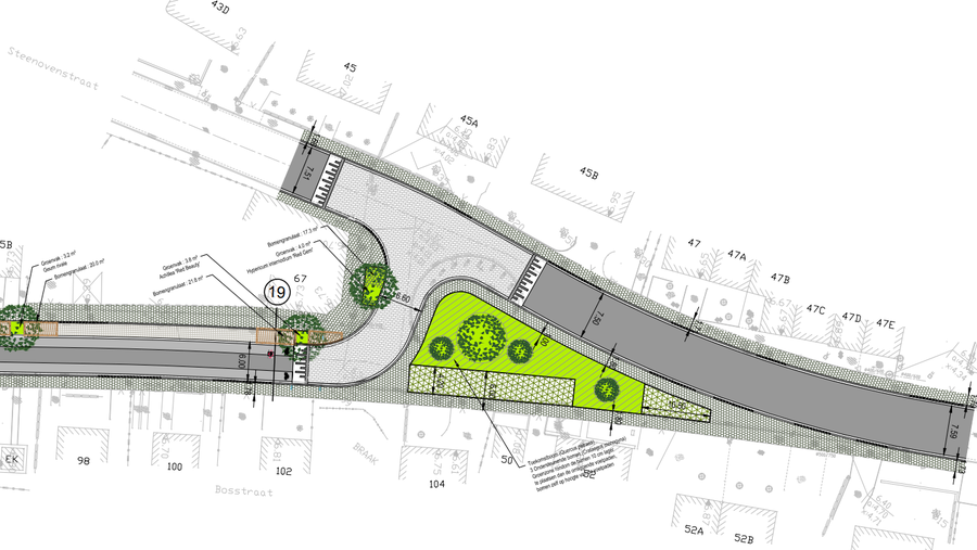 Vernieuwde kruispunt Steenovenstraat - Bosstraat Vernieuwde kruispunt Steenovenstraat - Bosstraat